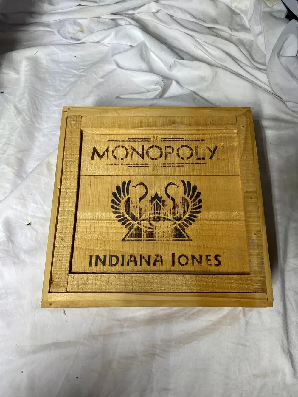 Monopoly Limited Edition Indiana Jones in a Themed Wood Crate Borad Game